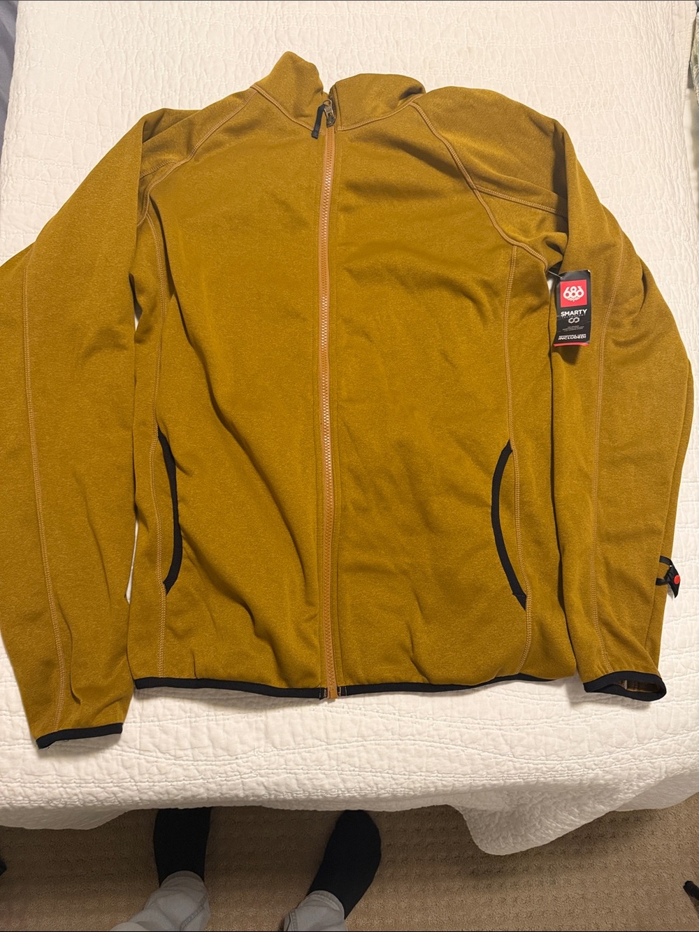 686 Men's Lightweight Full-Zip Jacket in Camel Brown